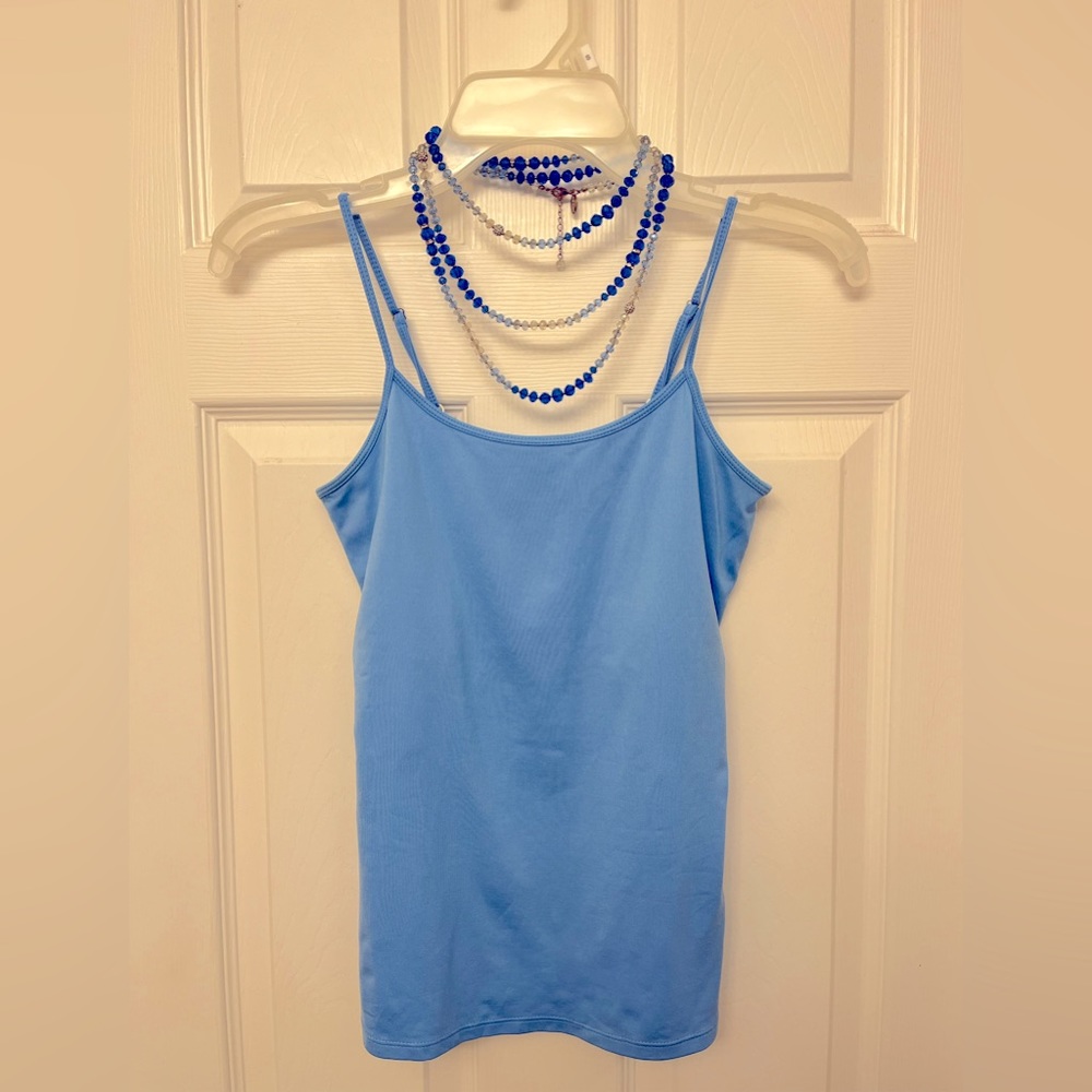 White House Black Market Sky Blue Essential Camisole, Size:  XS
